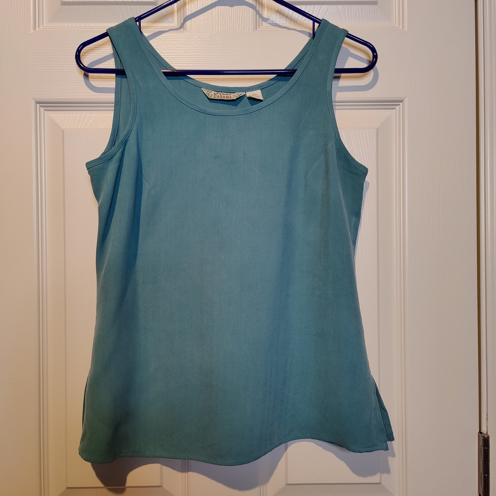 Tommy Bahama Blue Sleeveless Tank Top